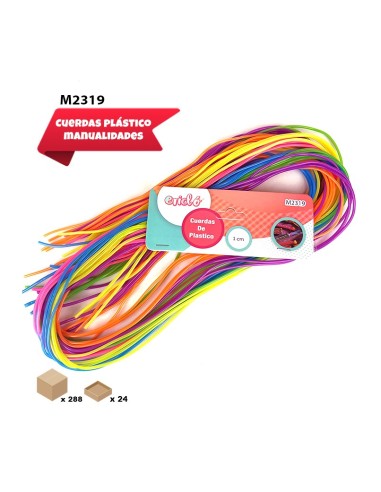 CUERDAS DE PLÁSTICO DE COLORES 1M