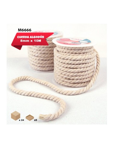 CUERDA DE ALGODON 8MM X 10M