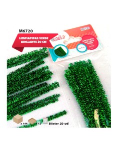 LIMPIAPIPA SBRILLANTE VERDE 0.6X30CM 20PCS