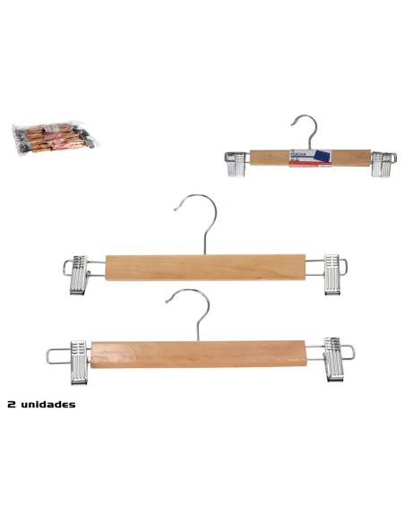 PERCHA FALDA/PANTALON 33 CM X2