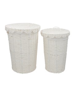 SET 2 PONGOTODOS ALONE BLANCO 37X37X50CM