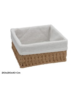 CESTA RECTANGULAR ANA 20X20X10CM NATURAL