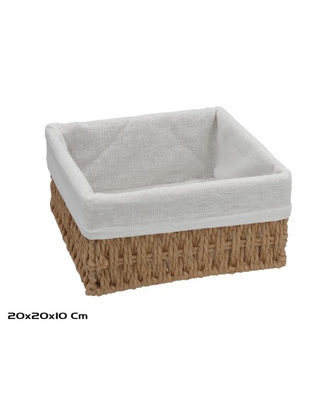 CESTA RECTANGULAR ANA 20X20X10CM NATURAL
