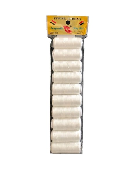 HILO DE COSER 10PCS BLANCO (12U)