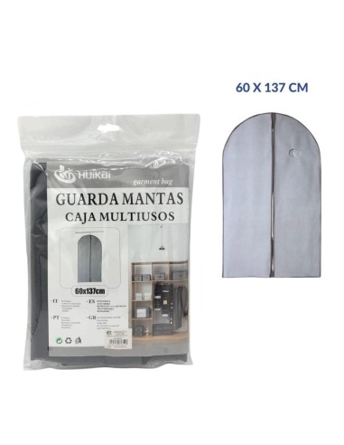FUNDA TRAJE GRIS 60X137