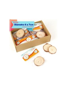 DISCOS DE MADERA 6 A 7CM
