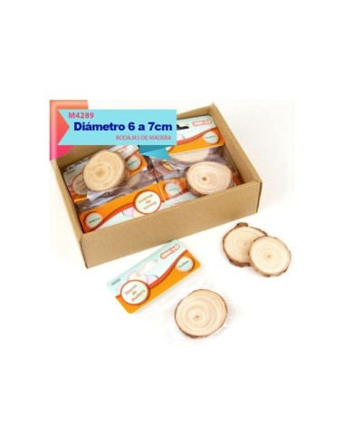 DISCOS DE MADERA 6 A 7CM