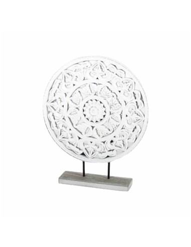 MANDALA C/SOPORTE REDONDA 29 CM - MADERA