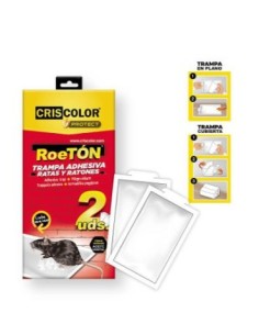 [42670] ROETON TRAMPA ADHESIVA RATAS 2UDS.