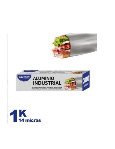 [43697] ALUMINIO INDUSTRIAL 30CM X 1KG 14 MICRAS