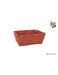 CESTA CORB 18X14 SANGLE PP TERRACOTTA