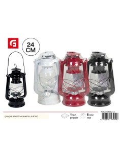 QUINQUE ACEITE 24 CM METAL SURTIDO