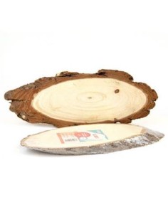 PLANCHA OVALADA DE MADERA 28 X 12CM