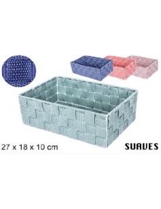 [ORGANIZADOR NYLON COLOR FUCSIA SURTIDO 27X18X10CM