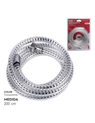 MANGUERA DUCHA PVC 2 M MOD 1.2