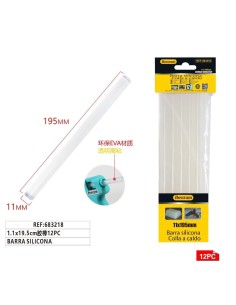 BARRA DE SILICONA 1,1X19,5 12 PC