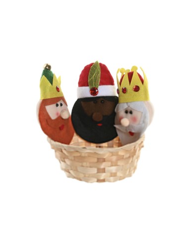 CESTA POLIESTER FIBRA 18X18X18 REYES MAGOS