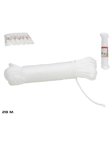CUERDA PARA TENDER NYLON BLANCA 28M