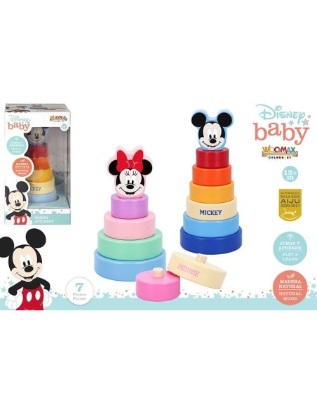 TORRE APILADORA MADERA 21.5 CM - DISNEY BABY 2/S