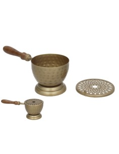 QUEMADOR DE LATON C/MANGO 9X22CM