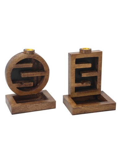 QUEMADOR DE INCIENSO JIVA 10X7,5X12CM 2 DISEÑOS