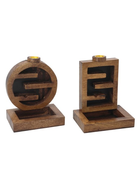 QUEMADOR DE INCIENSO JIVA 10X7,5X12CM 2 DISEÑOS