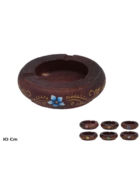 CENICERO MARRON 10 CM 6 SURT