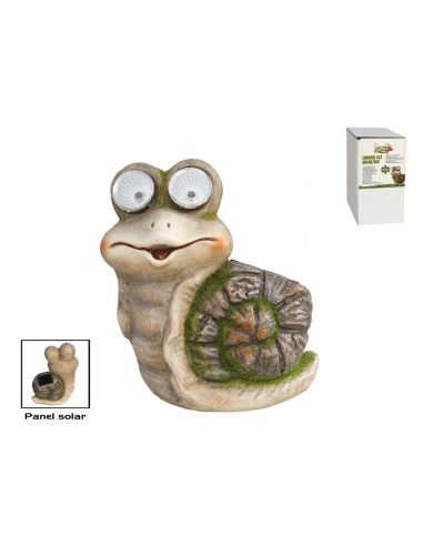 CARACOL LUZ SOLAR 14,1X13X7,2CM