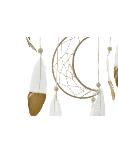 DECORACION COLGANTE PLUMA MADERA 45X1,5X50 LUNA