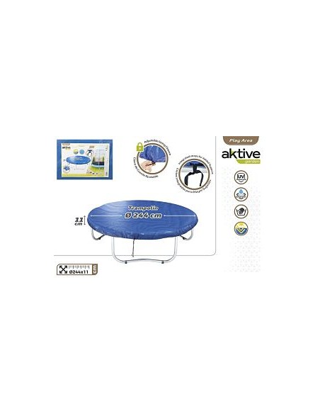 COBERTOR TRAMPOLIN D244CM-WATERPROOF+PROTECCION UV