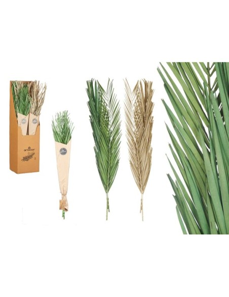 RAMILLETE HOJAS PALMERA SURT VERDE Y NATURAL