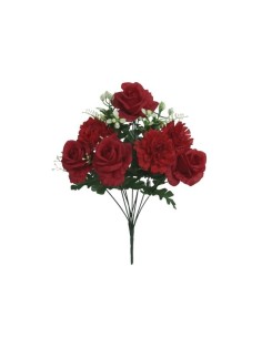 RAMO ROSAS-CLAVELES X 9- 43 CM