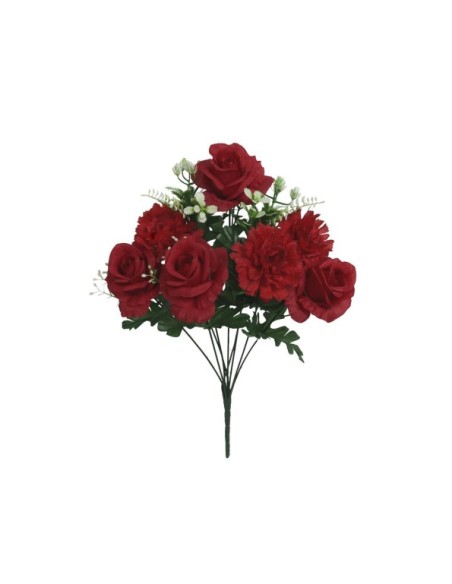 RAMO ROSAS-CLAVELES X 9- 43 CM