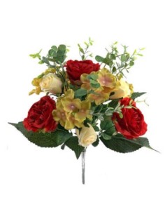 BOUQUET ROSA TUDOR HORTENSIA