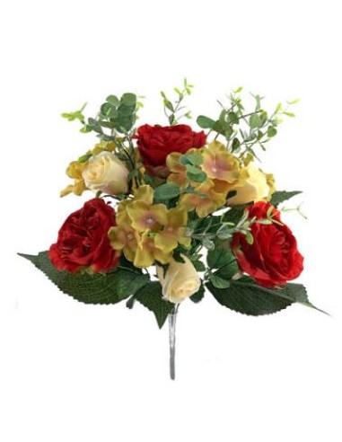 BOUQUET ROSA TUDOR HORTENSIA