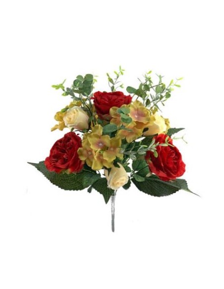 BOUQUET ROSA TUDOR HORTENSIA