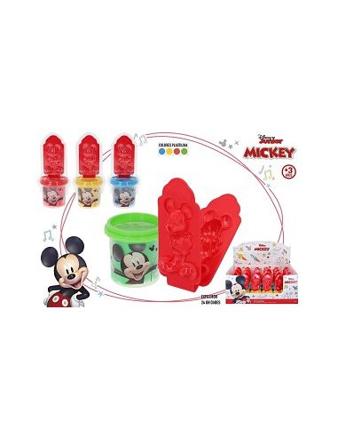 MICKEY-SET BOTE PLASTILINA C/MOLDE FIGURA 3D