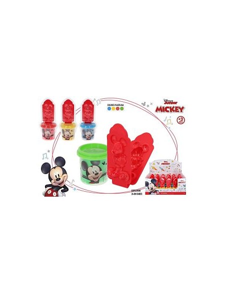 MICKEY-SET BOTE PLASTILINA C/MOLDE FIGURA 3D