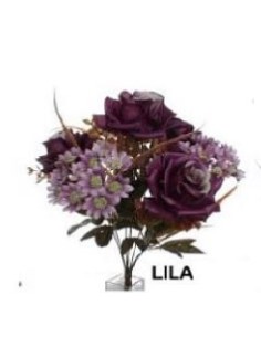 RAMO OTOÑAL  ROSA DAISY LILA