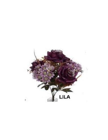 RAMO OTOÑAL  ROSA DAISY LILA