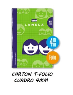 LAMELA Fº 80H CAUDRO 4MM CARTON PLASTIFICADA