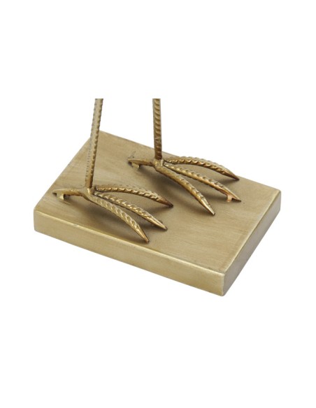 FIGURA METAL 15,5X9X66,5 GARZA DORADO