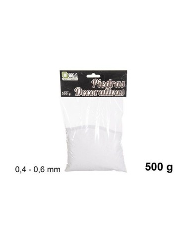 PIEDRA DECORATIVA BLANCA 0.4-0.6mm(500g