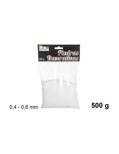 PIEDRA DECORATIVA BLANCA 0.4-0.6mm(500g