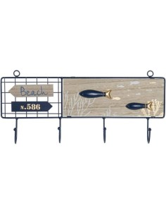 PERCHERO PARED MDF METAL 40X4,5X18 PEZ