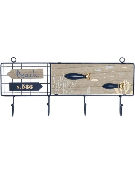 PERCHERO PARED MDF METAL 40X4,5X18 PEZ