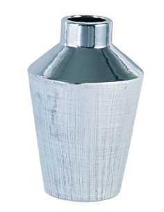 JARRON PORCELANA (PLATA) (13*13*20H)