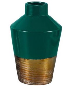 JARRON PORCELANA (Verde Pato) (13*13*20H)