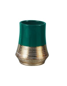 JARRON PORCELANA (Verde Pato) (13*13*14H)