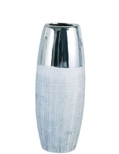 JARRON PORCELANA (PLATA) (12*12*29H)